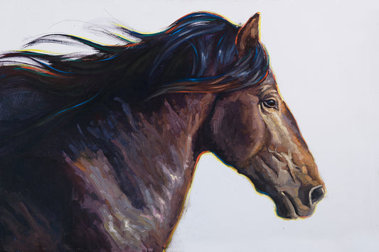 Horses in Water-Beautiful Horse Art-Animal Art- Arizona Canvas Wall Art –  Miguel Camarena Art Gallery