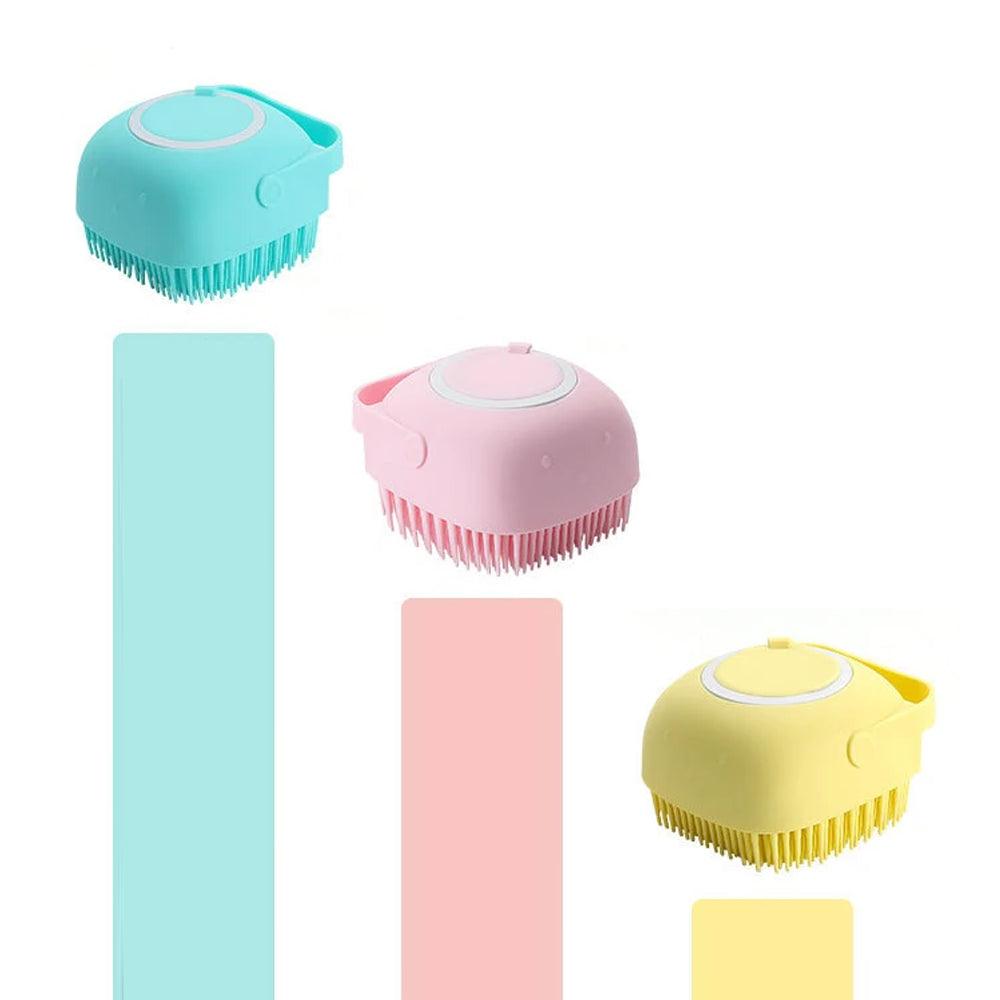 Pet Bathing Brush & Shampoo Dispenser