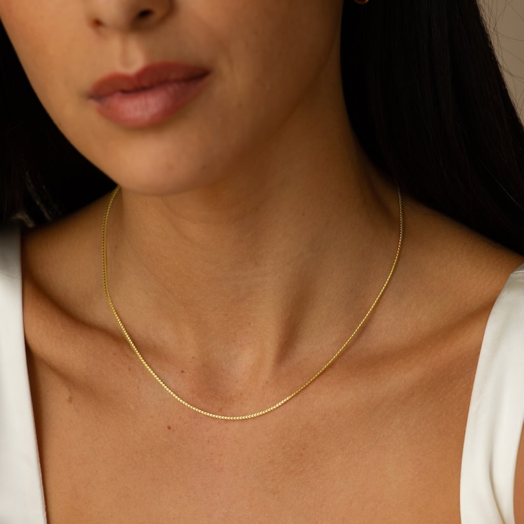 14k Women's Yellow Solid Diamond Cut Rope Necklace