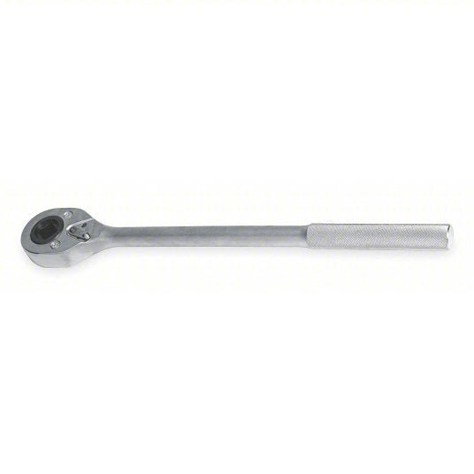 Proto J5649FW Hand Ratchet Pear, Reversing, 20 in Overall Lg, Chrome, 15° Min Arc Swing, 3/4 in Drive Size