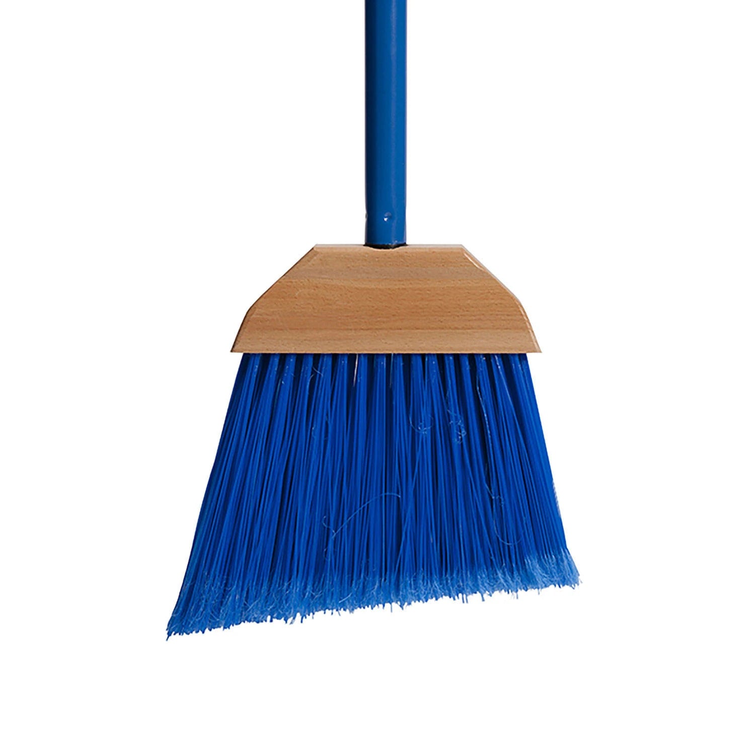 Ability One 7920-01-458-8208 Angle Broom 7 in Sweep Face, Medium, Synthetic, Blue Bristle, 5 in Bristle Lg, Aluminum