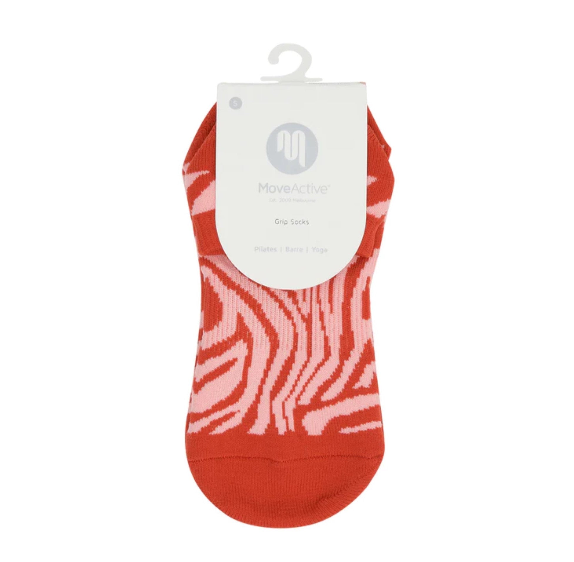 Classic Low Rise Grip Socks - Zebra  (Barre / Pilates)