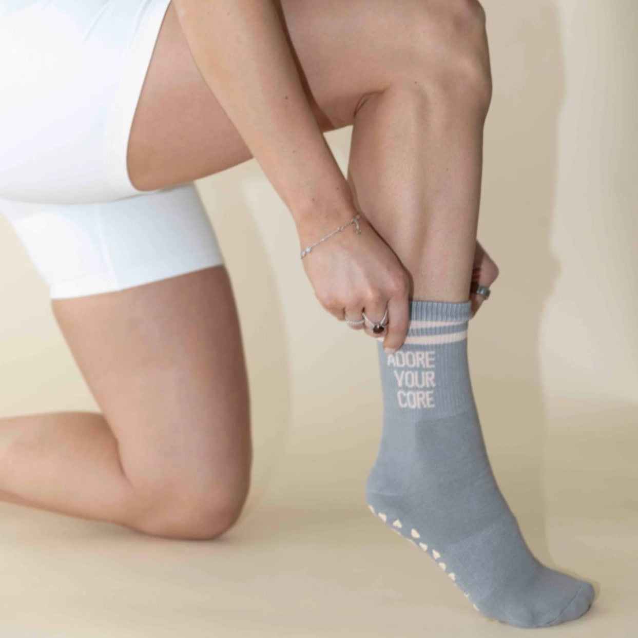 Adore Your Core - Crew Grip Sock (Barre / Pilates)