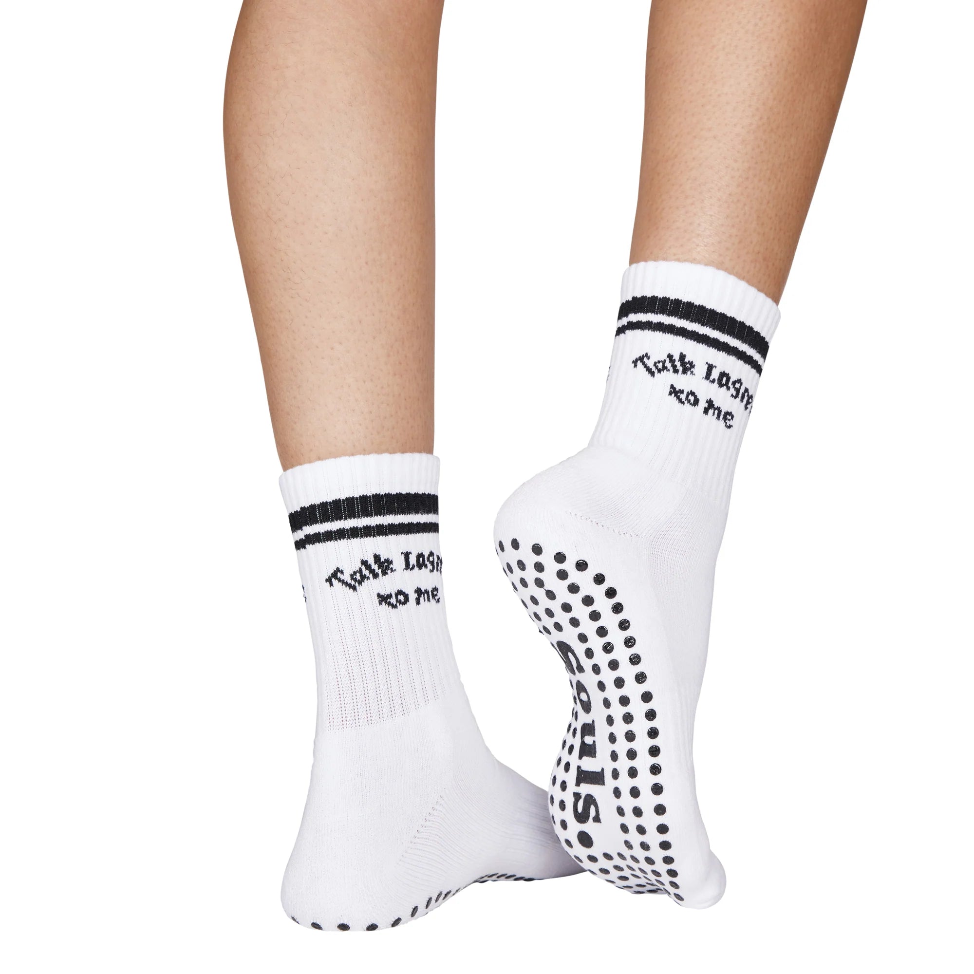 Talk Lagree To Me - Crew Grip Sock (Barre / Pilates)