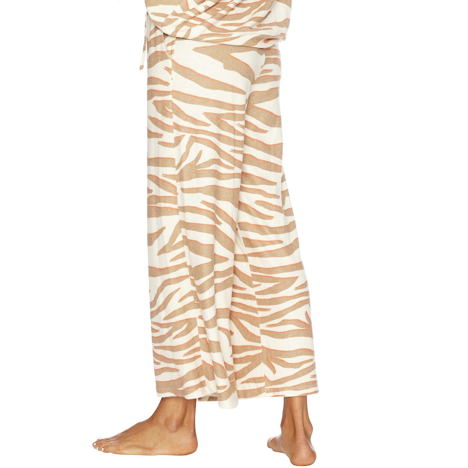 Hailey Pant - Cloud Cream Zebra Print