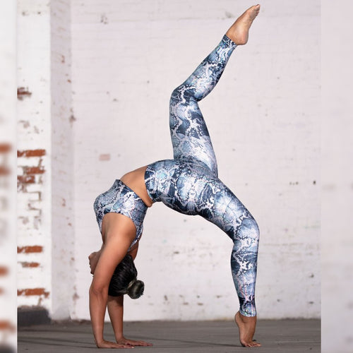 Leopard Foil Eggplant Legging - Emily Hsu - simplyWORKOUT – SIMPLYWORKOUT