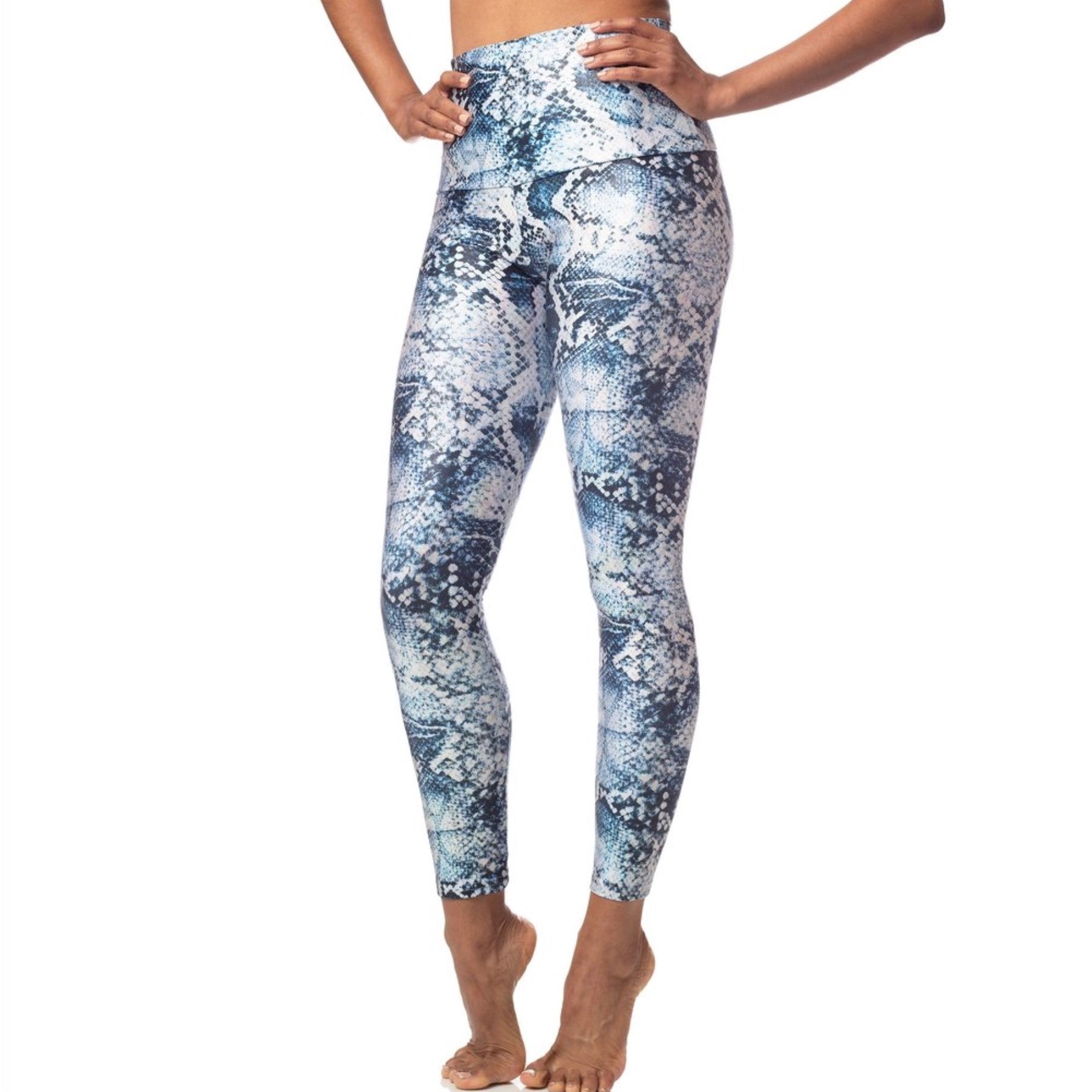 Emily Tsu Designs Sapphire Snake Shimmer Leggings