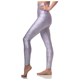 Emily Tsu Designs Lavender Mermaid Leggings - Sneaker length