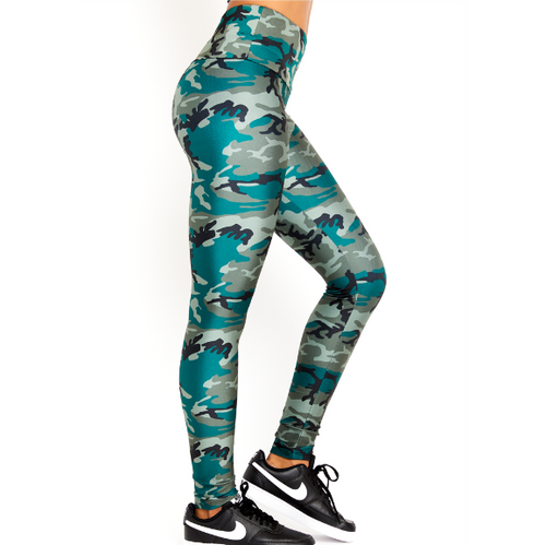 Onzie Flow Camoflage Leggings with Mesh Cutout Detail, Women's