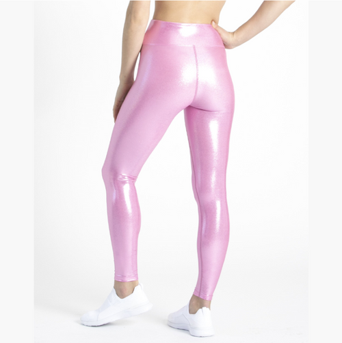 Pink Mini Stars Leggings - Terez - simplyWORKOUT – SIMPLYWORKOUT