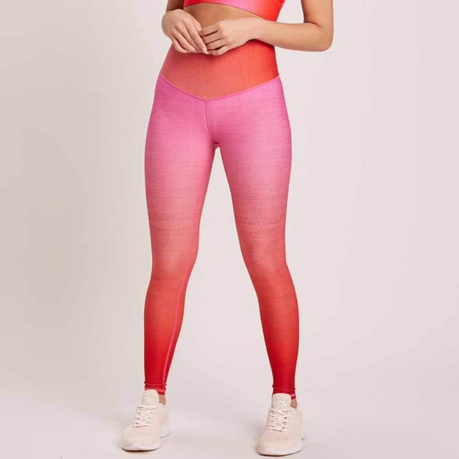 Ombre High Waisted Legging - Ultra Pink