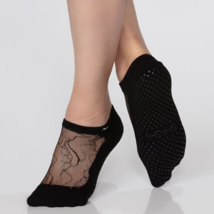 Maddie Grip Socks - Black Sparkle - Tavi Noir / Tavi Active