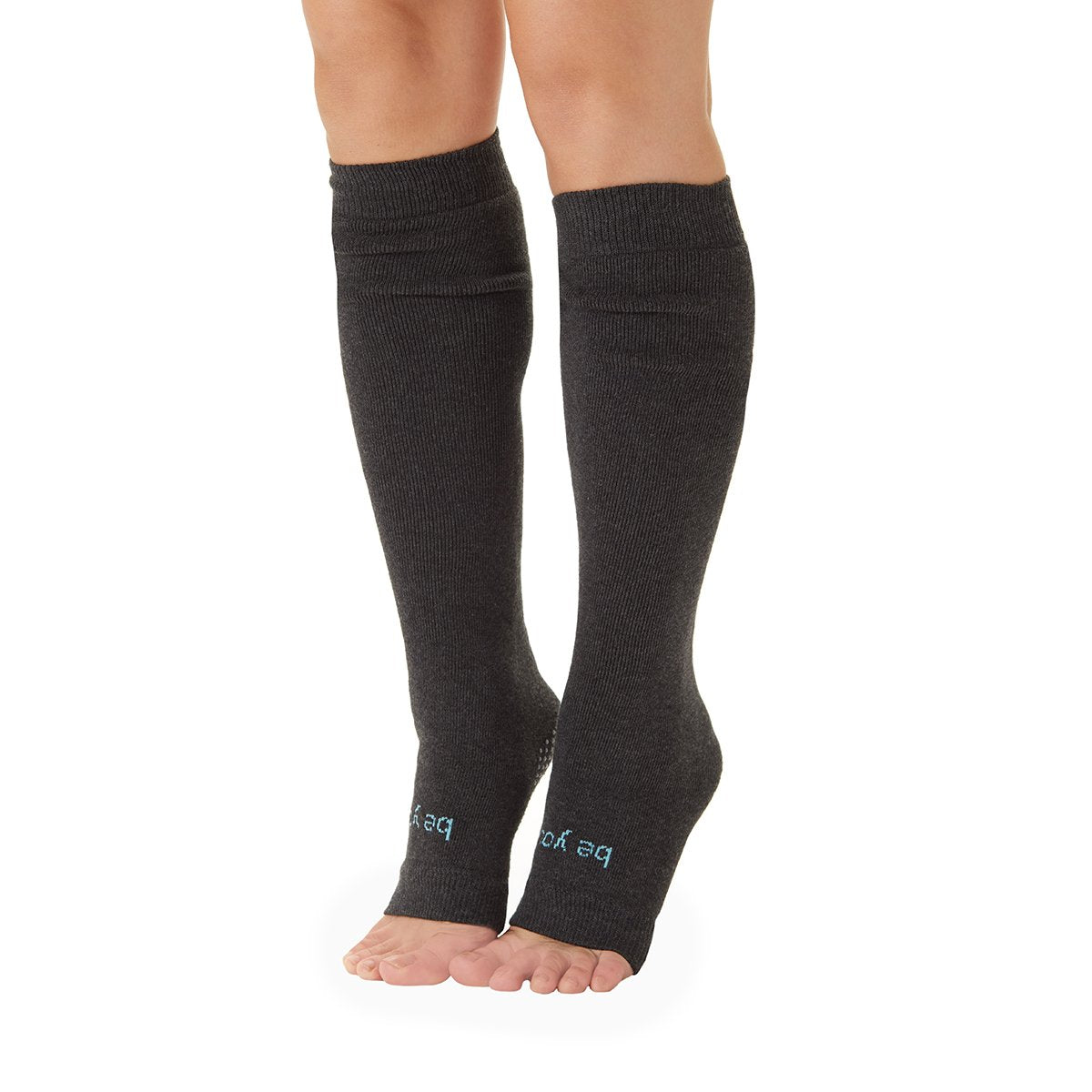 Be You - Charcoal Grey Grip Leg Warmers (Barre / Pilates)