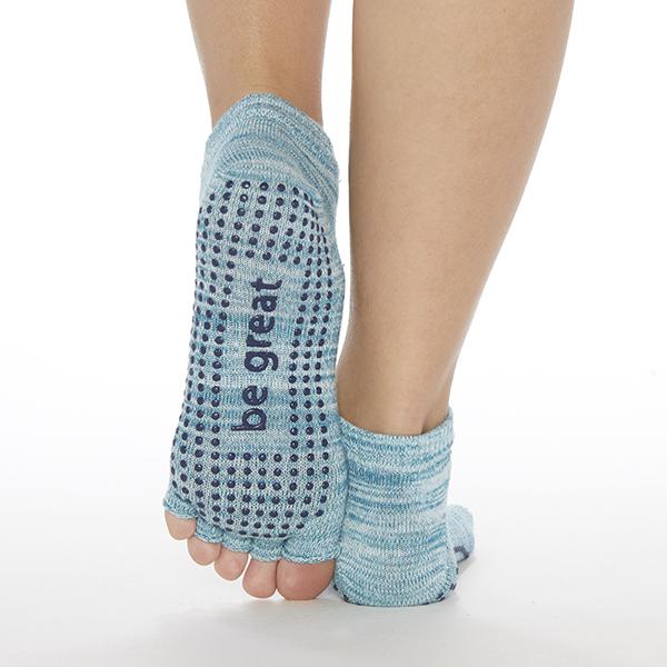 Half Toe Be Great Grip Socks - Mist (Barre / Pilates)