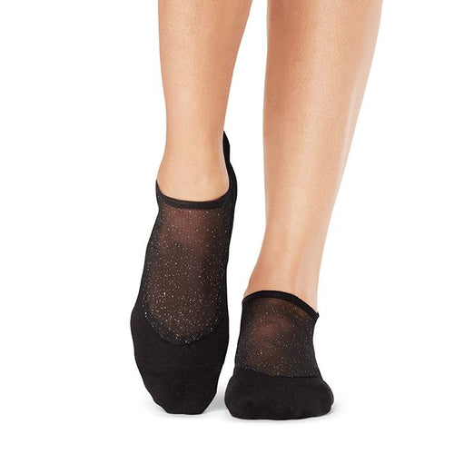 SHASHI STAR Woman's Split Toe Grip Socks with Rhinestones