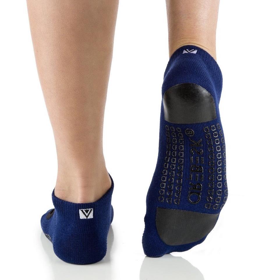 Arebesk Fishnet Grip Socks - Navy (Barre / Pilates)