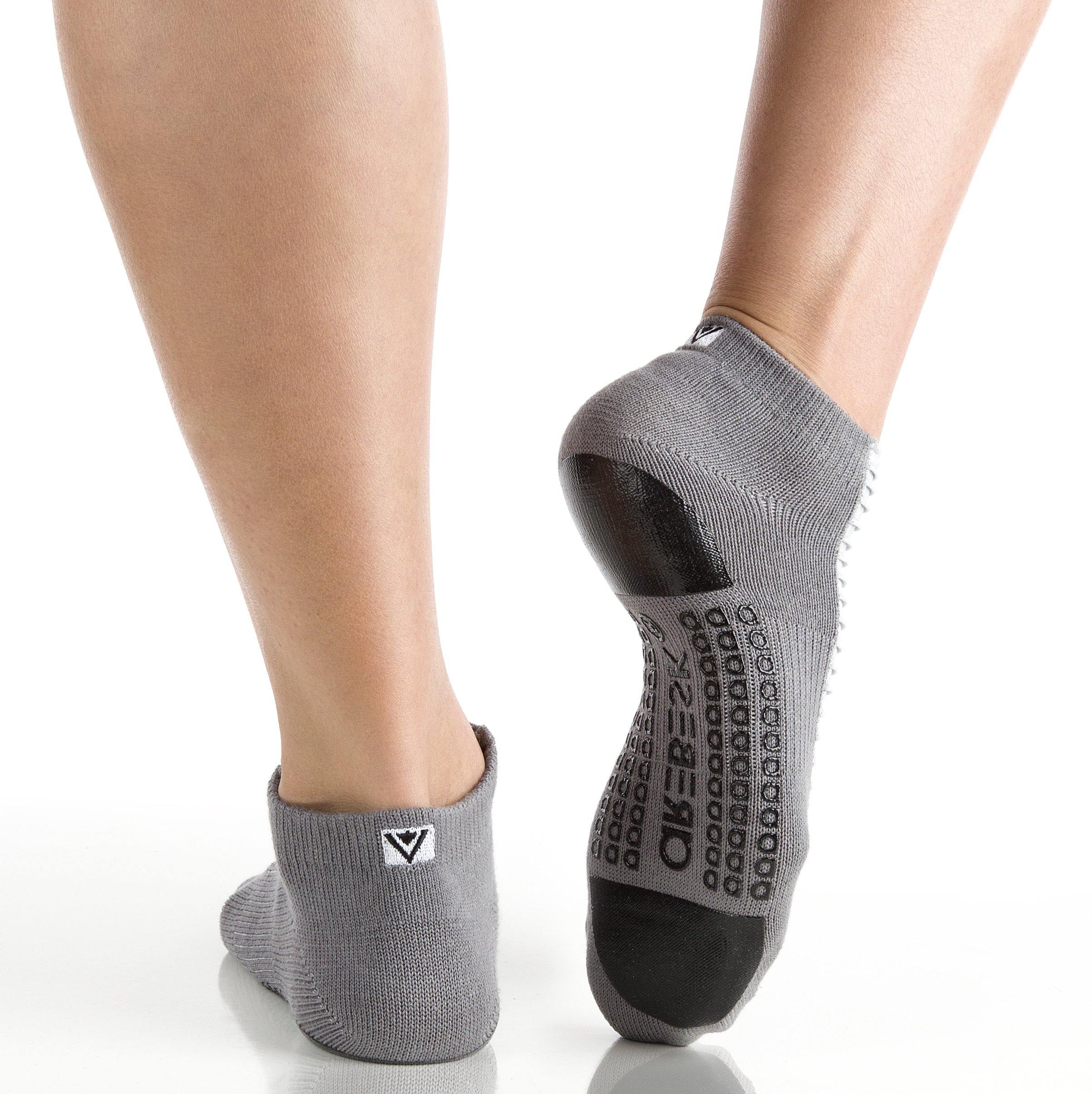 Arebesk Moto Grip Socks - Grey (Barre / Pilates)