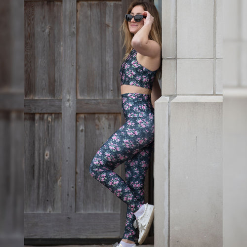 Leopard Blooms Crop Top