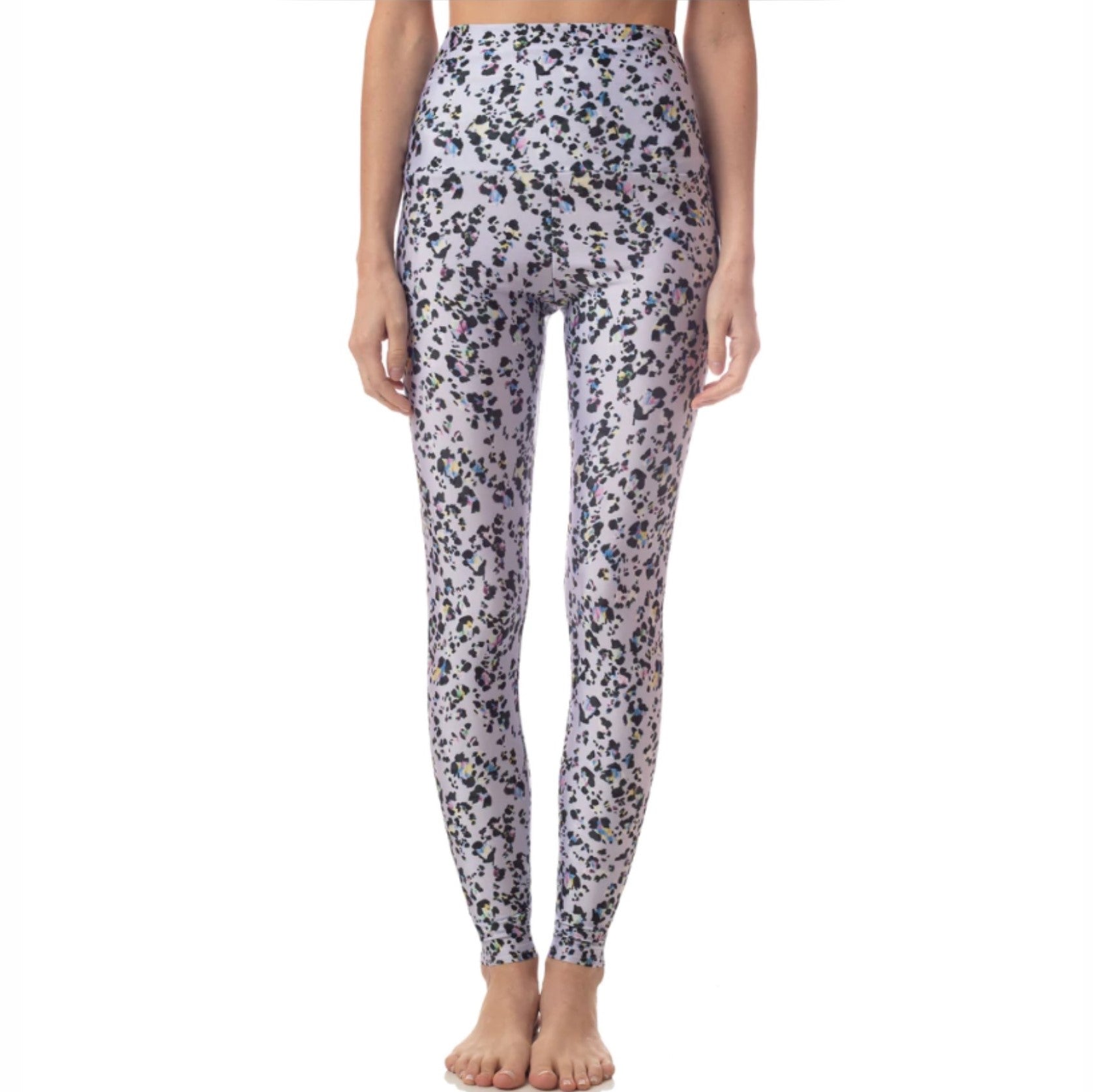 Marika, Pants & Jumpsuits, Marika High Waisted Leggings Leopard Print  Black Animal Print Yoga Pants Small