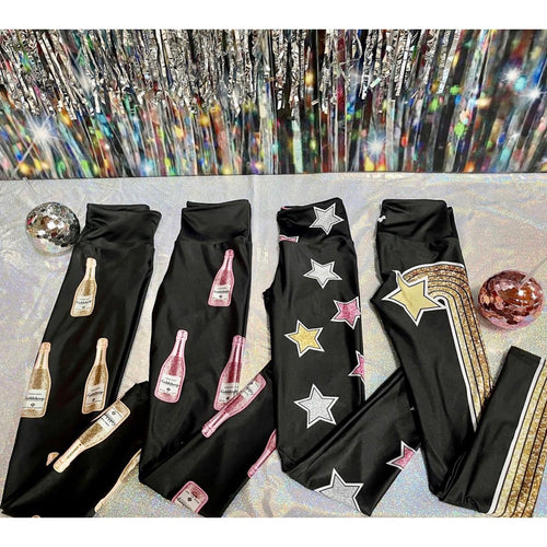 Goldsheep Pink Glitter Leggings  Get the Tone It Up Look With