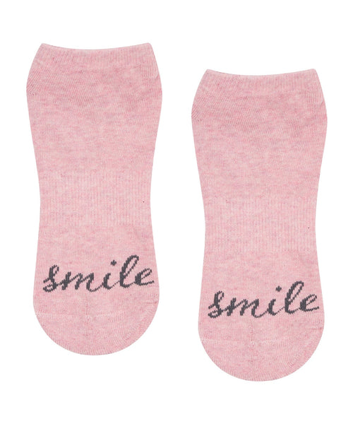 Be Happy Mary Jane Stone Grip Socks - Sticky Be - simplyWORKOUT
