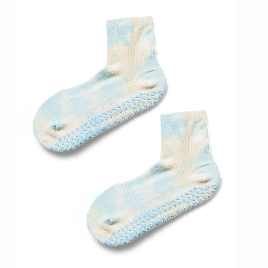 BIOAUM Yoga Socks for Women - 6 Pairs Cotton Cushion Non Slip Grip