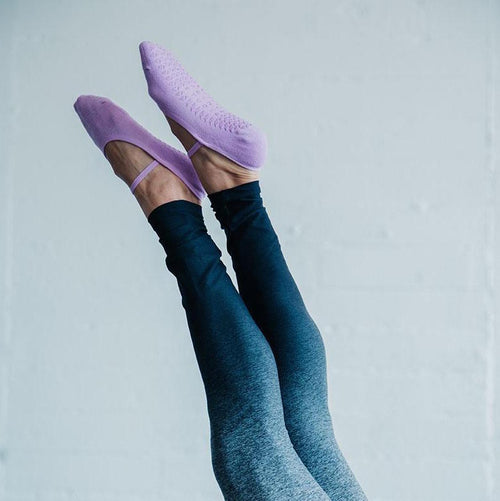 Be Happy - Mary Jane Stone Grip Socks (Barre / Pilates)