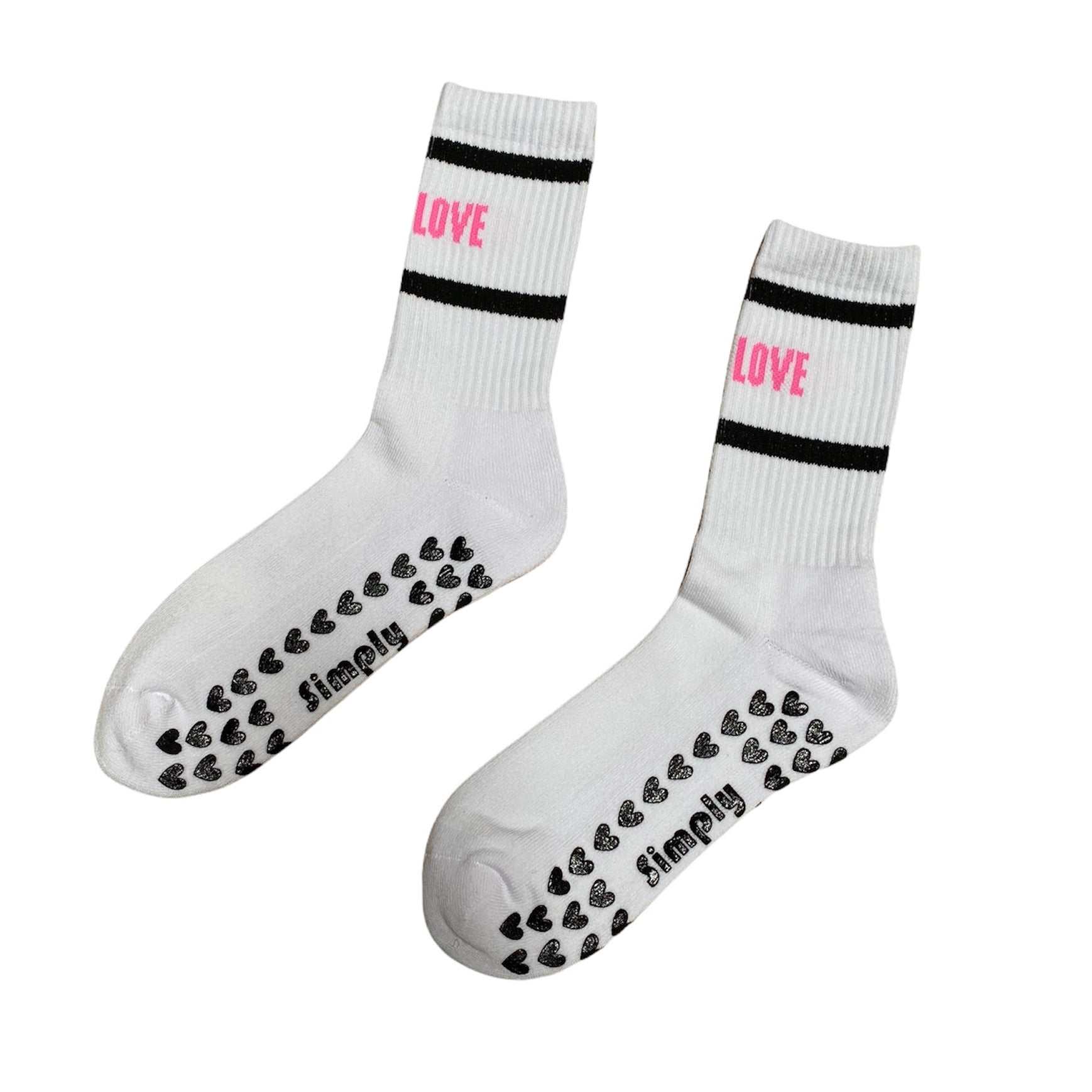 Barre Love - Crew Grip Socks