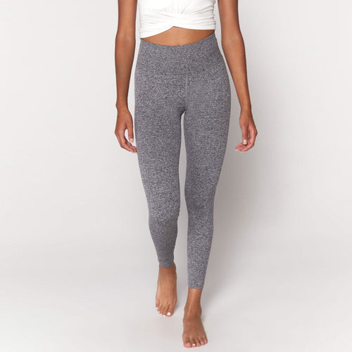 Athletic Works Women's Melange Interlock knit High-Rise Legging Grey