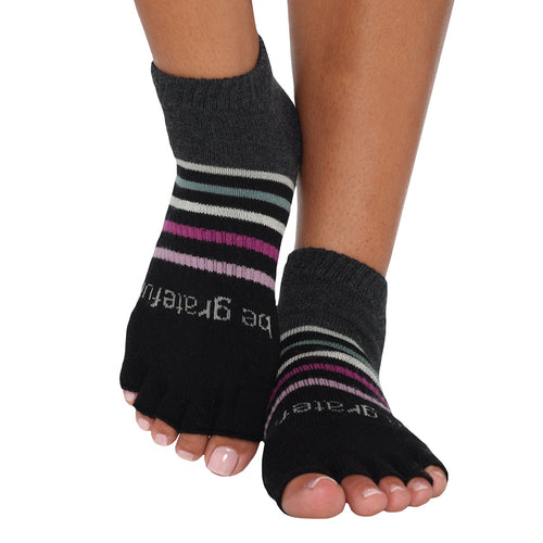 Be Grateful POM POM Ember Grip Socks - Sticky Be - simplyWORKOUT –  SIMPLYWORKOUT