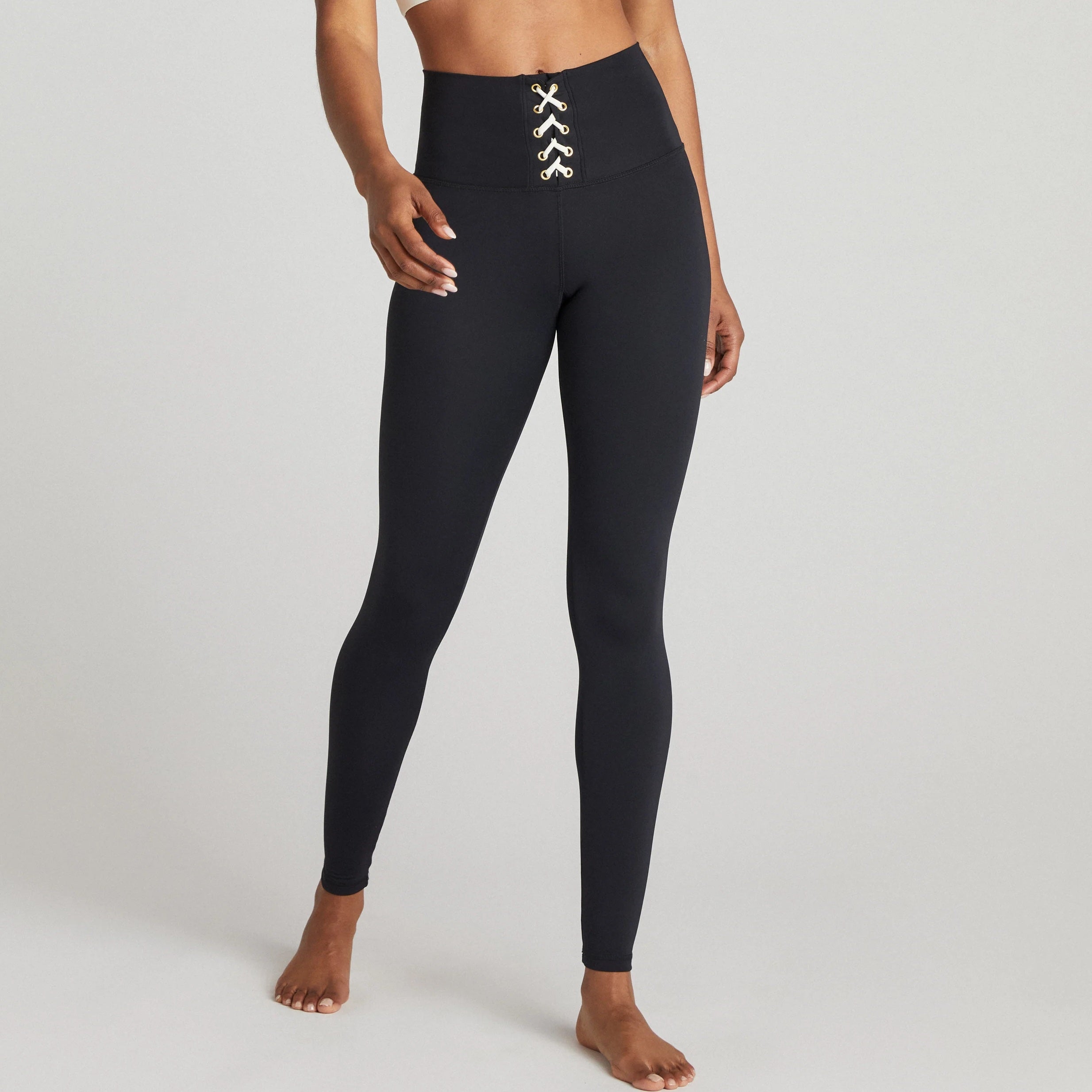 Strut This Kennedy Leggings - Black Off White