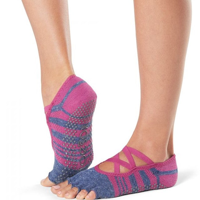 ToeSox Half Toe Elle Grip Socks - Grip Socks (Barre + Pilates + Yoga ...
