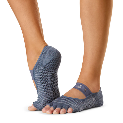 Shimmy Knee High Half Toe Grip Socks // ToeSox – SIMPLYWORKOUT
