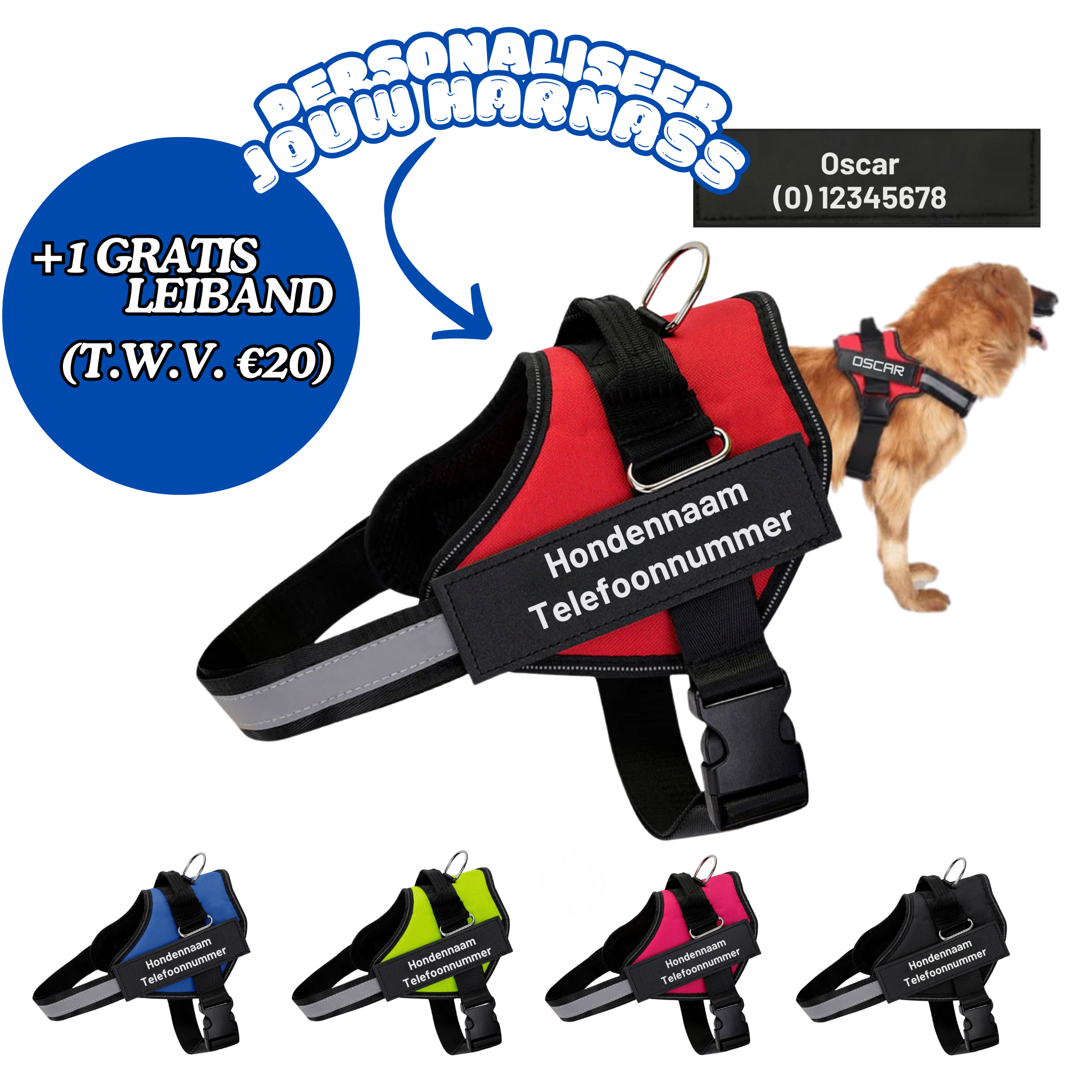 Dokterpuppy™ Personalizable Dog Harness - Dokter Puppy product image