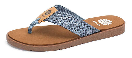 Women's Yellow Box Soleil Woven Flip Flop