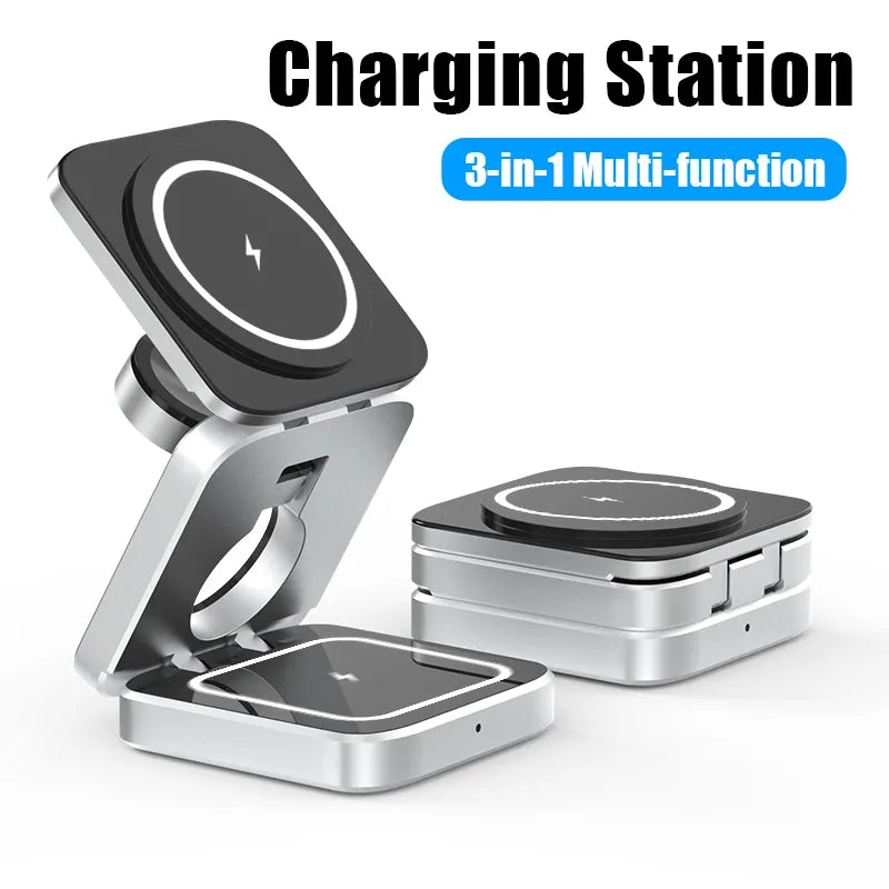 Portable 3 in 1 Foldable Wireless Charger