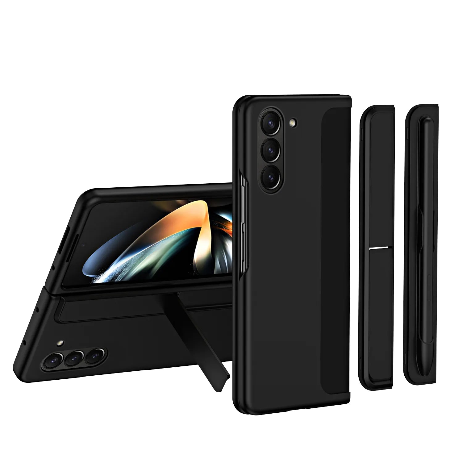 For Samsung Galaxy Z Fold 5 4 3 Case Skin Friendly Matte With Removable Pen
