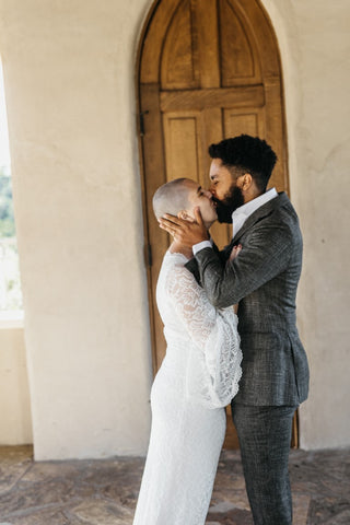 elopement wedding dress with long sleeves