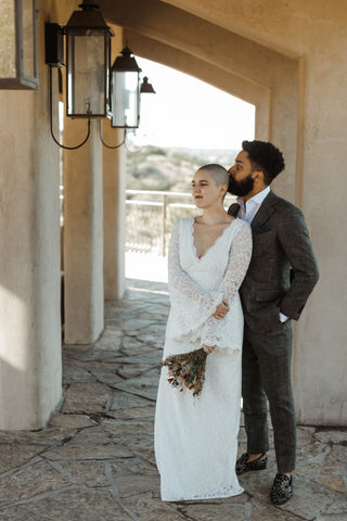 LACE SIMPLE WEDDING DRESS