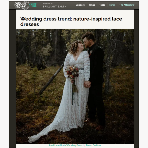 Wedding dress trend: nature-inspired lace dresses