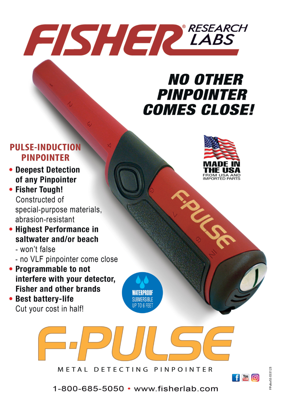 fisher f-pulse pinpointer brochure