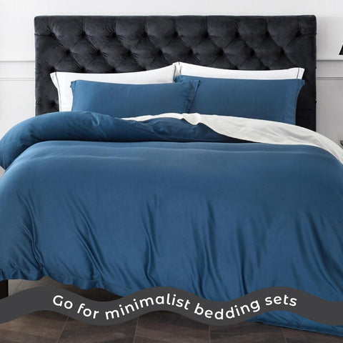 Relaxing Bedroom Tips Go for minimalist bedding sets