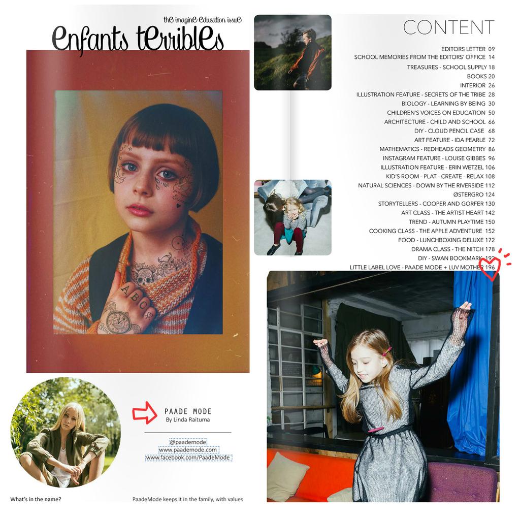 paade mode featured in enfants terrible magazine