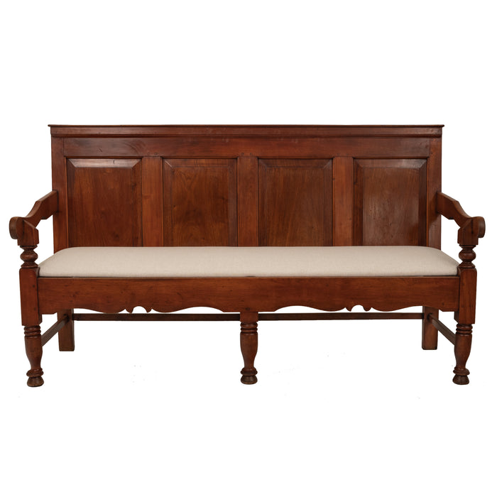 Antique French Oak Settle/Bench/Hall & Renaissance – Revival FINE ANTIQUES ART 1 Seat, Circa BLOOMSBURY
