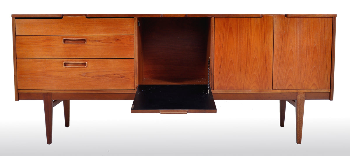 Mid-Century Modern Danish Style Teak Credenza by Nathan Furniture, 1960s