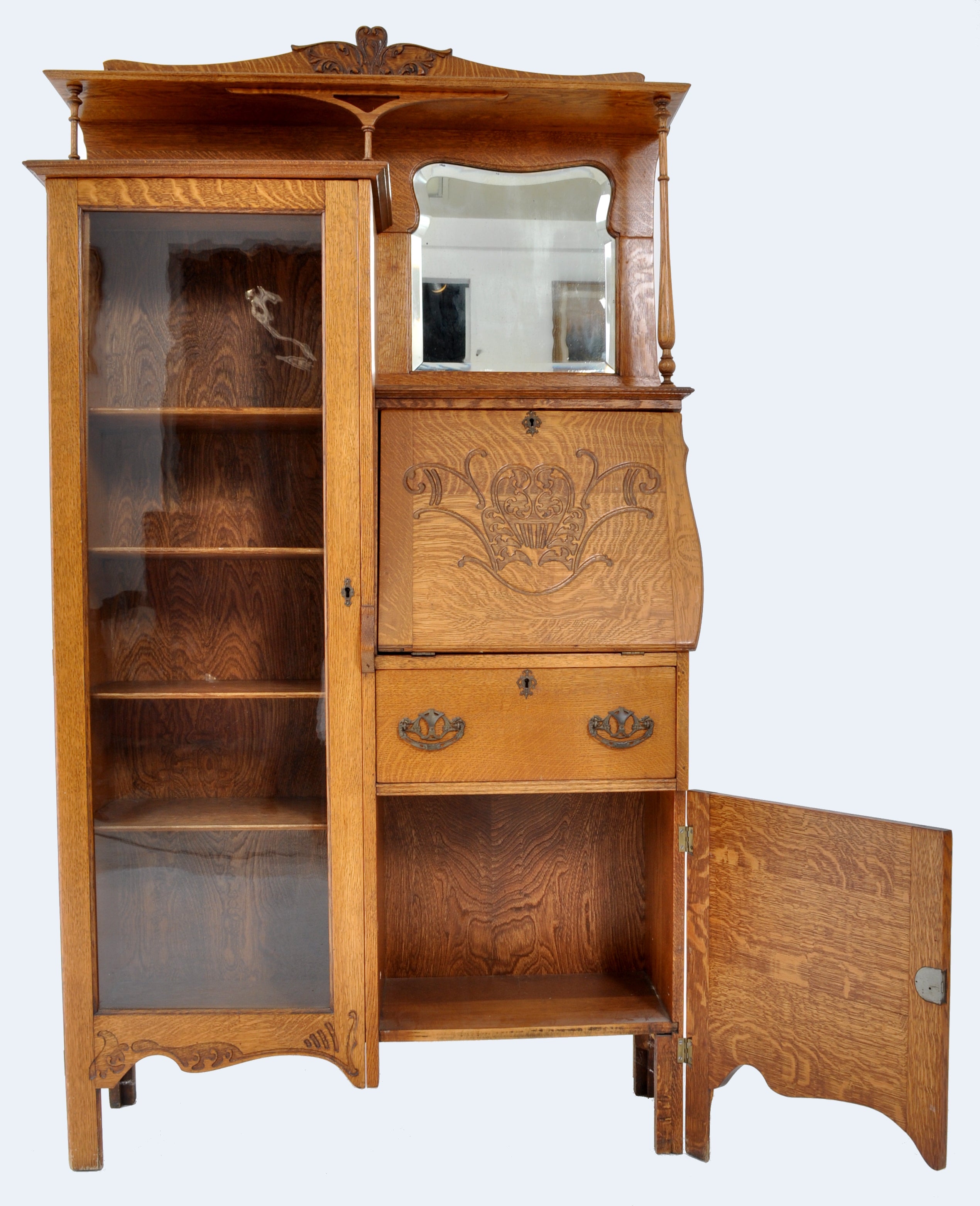 china cabinet with desk