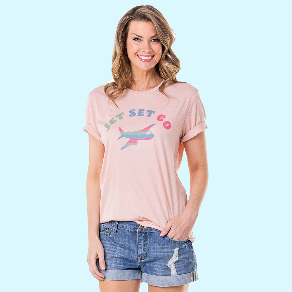 Jet Set Go Women's Wholesale T-Shirts