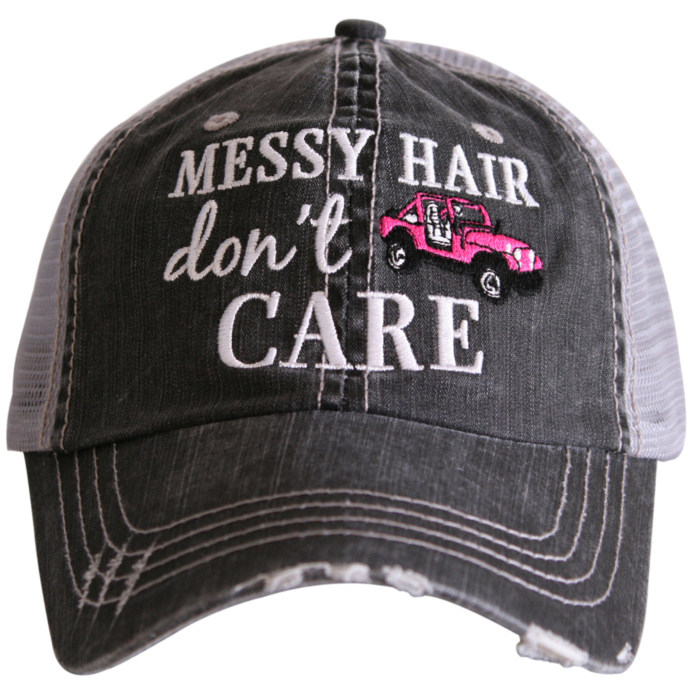 Katydid Messy Hair Dont Care Wholesale Trucker Hats