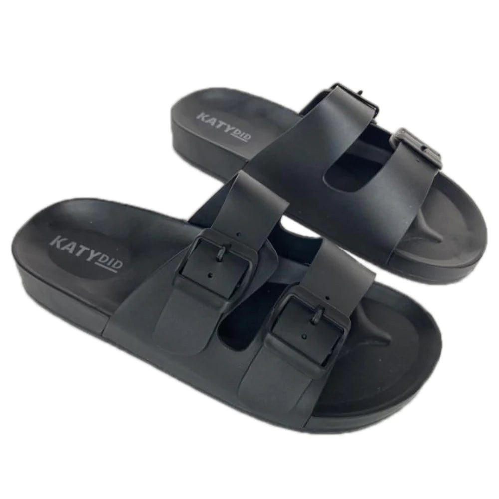 Black Wholesale Rubber Beach Sandals for Women