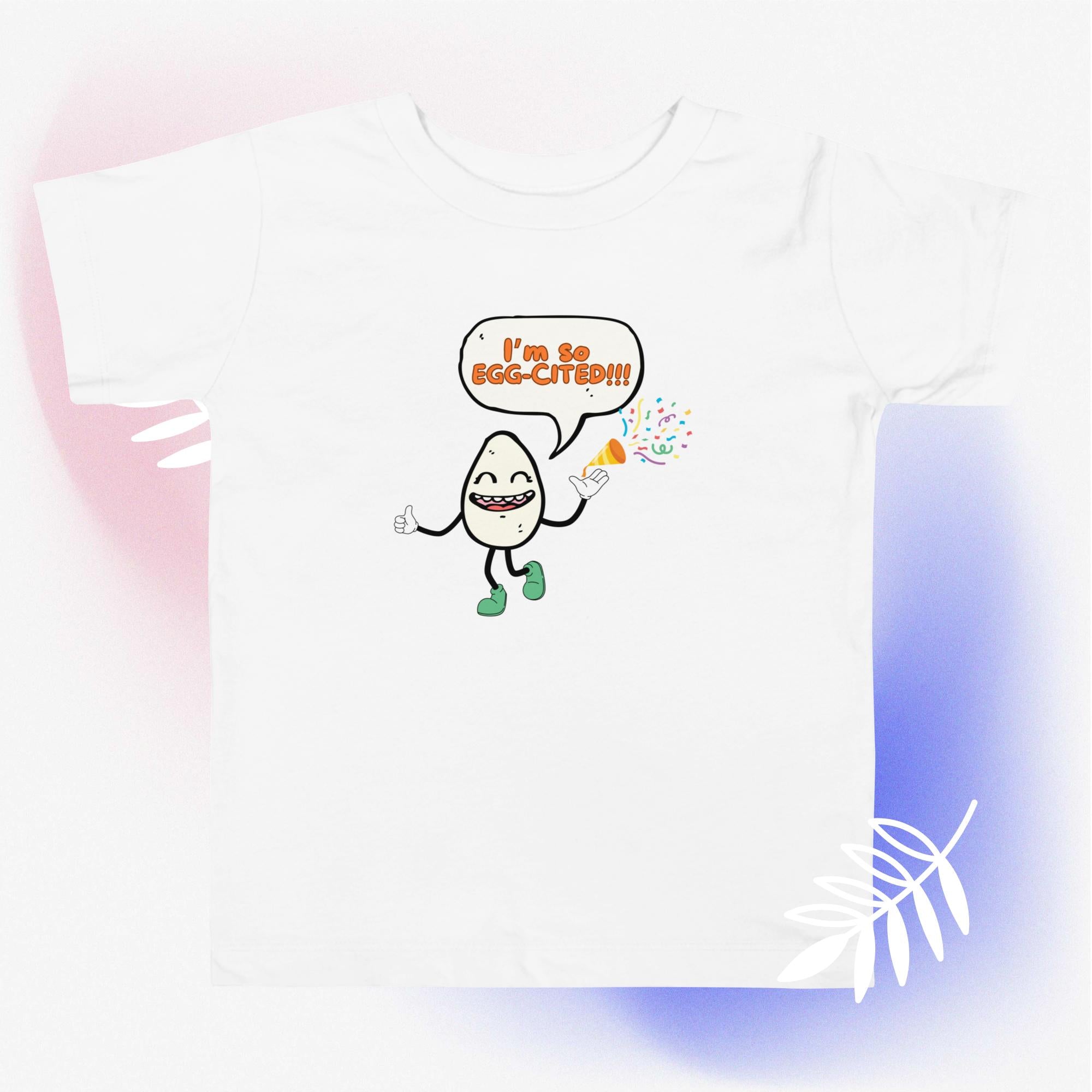 I'm So Egg- Cited Toddler Short Sleeve Tee - Urgedme product image